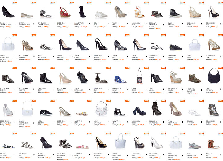 Разновидности туфель название